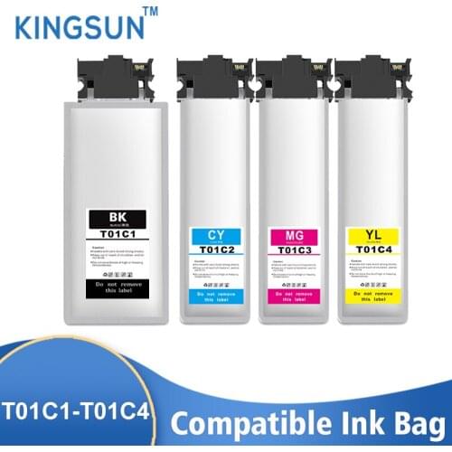 T01C1 T01C2 T01C3 T01C4 Compatible Ink bag with pigment ink and chip For Epson WorkForce Pro WF-C529RDTW WF-C579RDTW printer