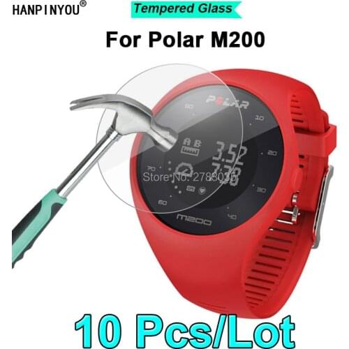 10 Pcs/Lot For Polar M200 Sport Smart Watch 9H Hardness 2.5D Ultra-thin Toughened Tempered Glass Film Screen Protector Guard