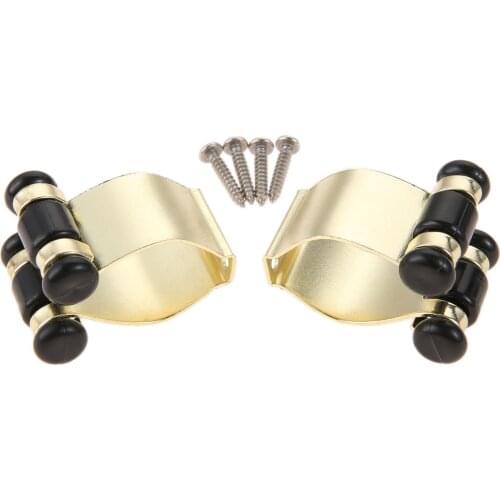 2Pcs Metal Fishing Rod Clips Club Positioning Clamps Holder Fixing Rack Wall Mounted Billiards Rod Collection Rack Storage Stand