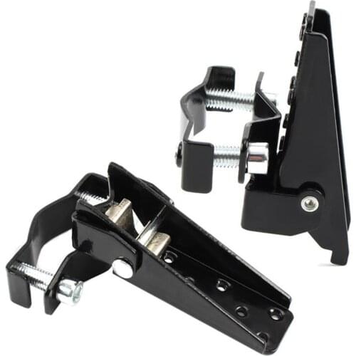 2pcs Motorcycle Foldable Footrest Bicycle Steel Folding Foot Pedal Fork Foot Step Peg Chrome MTB Bike Footboards Accessories