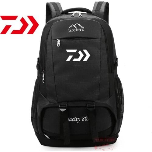 2021 Daiwa Fishing Bag Men Women Multifunctional Hiking Bag Large Capacity Outdoor Sports Backpack Waterproof Fishing Backpack