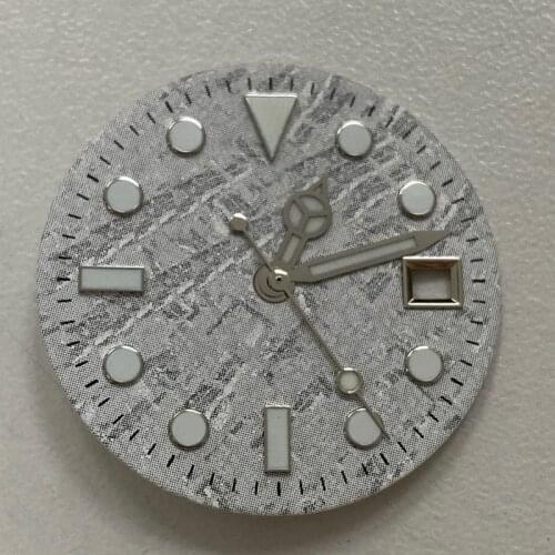 29MM Meteorite Literal Watch Dial for Miyota 8215 821A for Mingzhu DG2813 DG3804 Movement Watch Repair Dial Watch Accessories