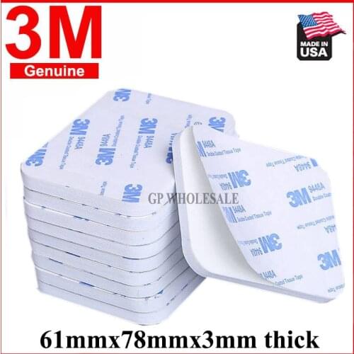 3M Square strong double-sided adhesive thickening automotive sponge foam adhesive fixed wall hook patch magic tape Free shipping