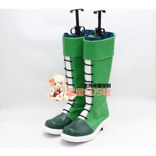 HUNTER HUNTER Gon Freecss Green Halloween Cosplay Shoes Boots X002