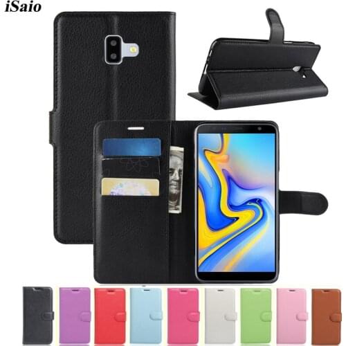 For Samsung Galaxy J6 Plus J6 Prime 2018 Wallet Case Cover Leather TPU Back Cover For Galaxy J6 Plus J6Plus Magnetic Phone Case