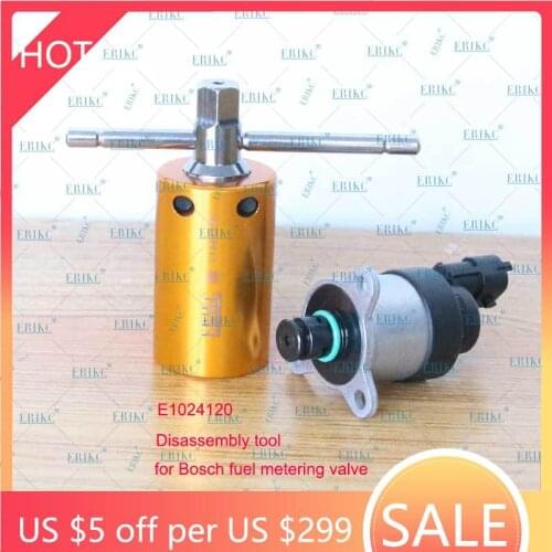 ERIKC Pressure Regulator Tool for SCV PVC PCV Rama Fuel Metering Valves Removal Dismounting Tools for BOSCH 617 and 818 DELPHI D