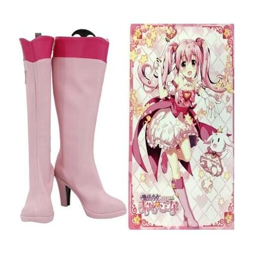 Idolish7 Magic Girl Kokona Cosplay Boots Shoes Pink Women High Heel Shoes Costume Customized Accessories Halloween Party Shoes