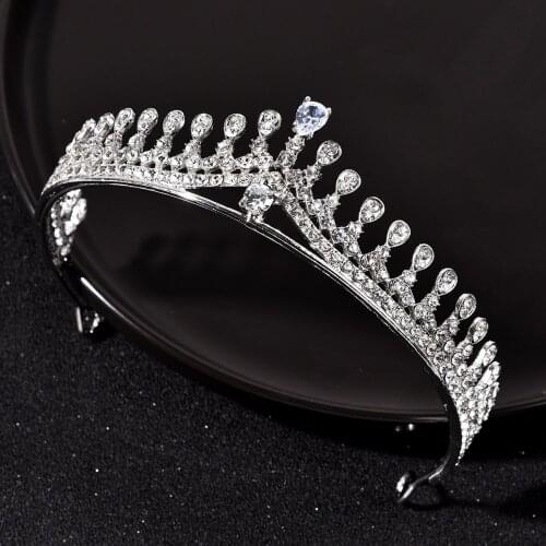 Bridal Wedding Headdress Rhinestone Crown Girls' Party Festive Hair Accessories Hair Ornaments LXH