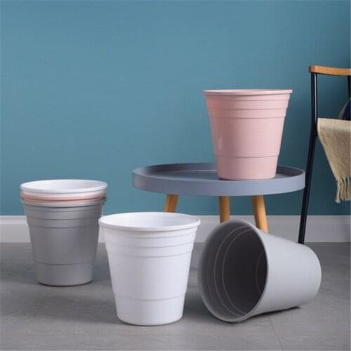 Trash Bin Nordic Dustbin Can High Quality Plastic Waste Bin Home Office Trash Can Garbage Bin Dust Bin Plastic Storage Bucket