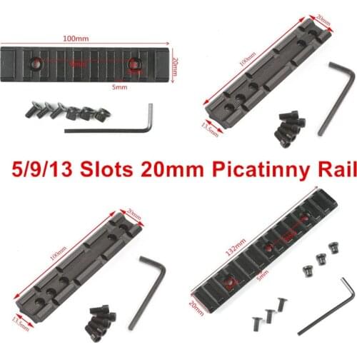 Scope Mount 5/9/13 Slots 20mm Picatinny Rail Adapter Keymod Weaver Military Aluminum Tactical Base Airsoft Hunting Caza