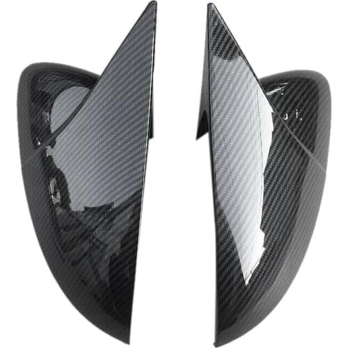 For Scirocco PASSAT Beetle 2009-2018 Carbon Fiber Door Side Wing Rearview Mirror Ox Horn Cover Cap Car Accessories