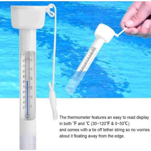 Swimming Pool Floating Temperature Gauge Mercury Scale Tool Measuring Thermometer Bathtub Water D4F9