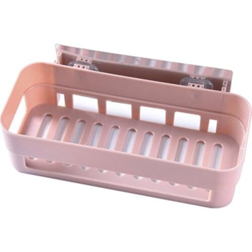 Bathroom Shelf Bathroom Adhesive Storage Rack Kitchen Home Decoration Corner Shower Shelf Rack Storage Rack Accessories 3 Colors