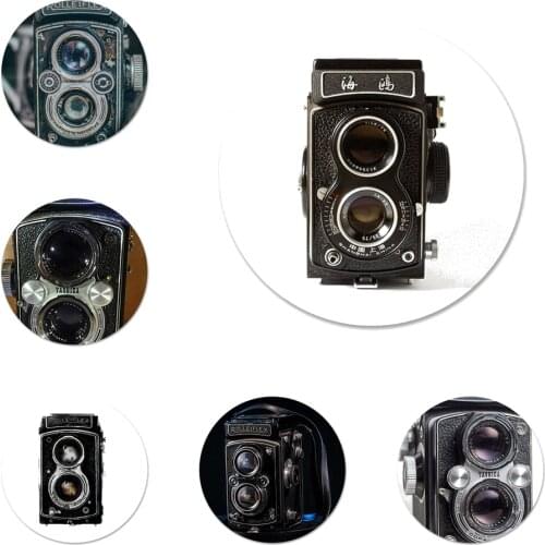 Rolleiflex Vintage Retro Camera Icons Pins Badge Decoration Brooches Metal Badges For Backpack Decoration