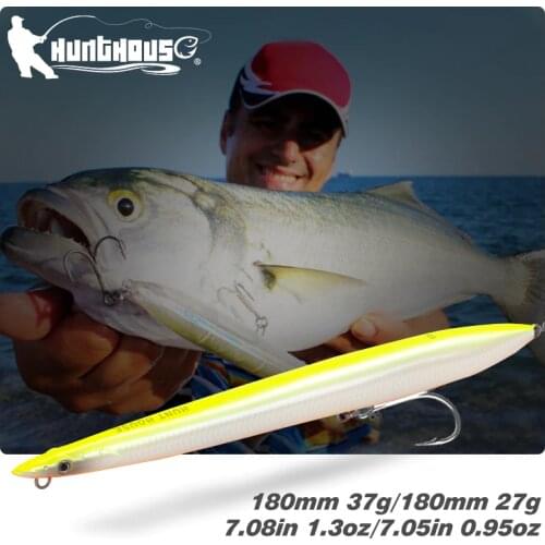 Hunthouse Fishing Lure Pencil SG Surf Hard Bait Sinking Floating Baits Japan Made Pencil Sandeel Surf Walker Needle Fishing Gear