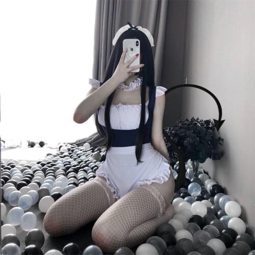 Sexy Lingerie Plus Size Maid Lingerie Lace Innocent Maid Passion Sexy Uniform Temptation Girl Lingerie Set Cute Uniform