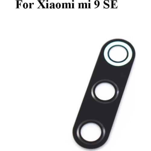 2PCS High quality For Xiaomi mi 9 SE mi9SE Back Rear Camera Glass Lens test good For Xiaomi mi 9SE mi9 SE Replacement Parts