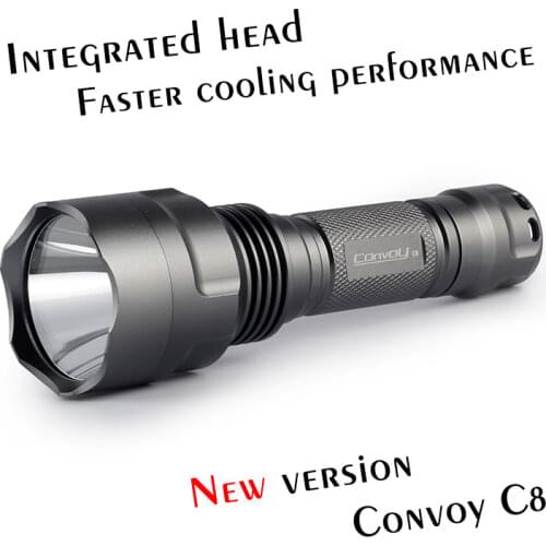Gray Convoy C8 Cree XML2 U2-1A LED Flashlight,torch,lantern,lanterna bike ,self defense,camping light, lamp,for bicycle,7135*8