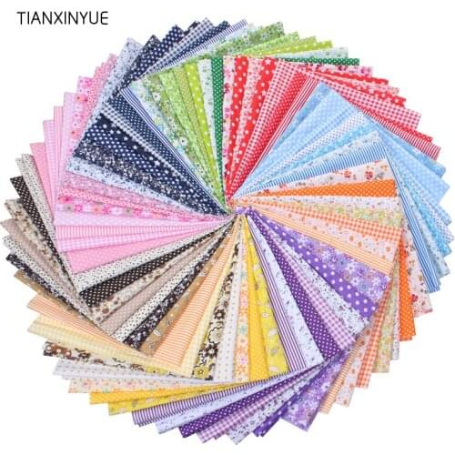 TIANXINYUE 50cmx50cm 100% Cotton Quilts Fabric for DIY Sewing Patchwork Kids Bedding Bags Baby Cloth Fabric