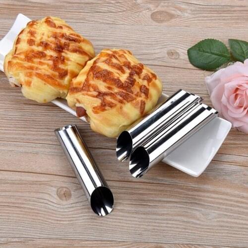 Stainless Steel Tubes Cannoli Pastry Forms Molds 5 Inch 12.5*2.5*2.5cm
