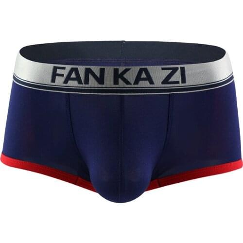 Sexy Mens Underwear Boxers Patchwork Panties Man Comfortable Mid-Waist U Convex Pouch Underpants Male Trunks Cueca Calzoncillo