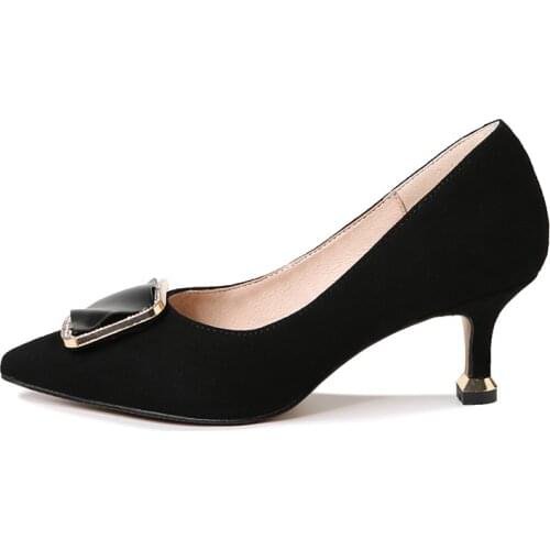 Pointed Toe Stiletto Single Shoes, Set Foot Solid Color WomenS Shoes, Waterproof Platform WomenS Shoes