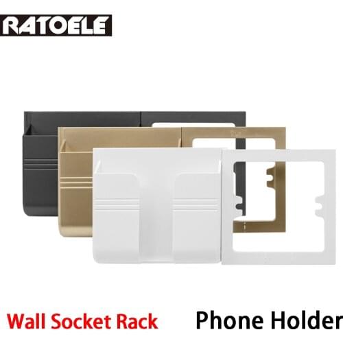 USB Socket Mobile Phone Charging Bracket Model 86 Square Socket Wall Socket Rack Phone Holder