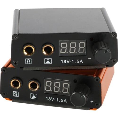 High Quality Black Professional Mini Digital Dual LCD Tattoo Power Supply For Tattoo Machine Pen Supply Free Shipping