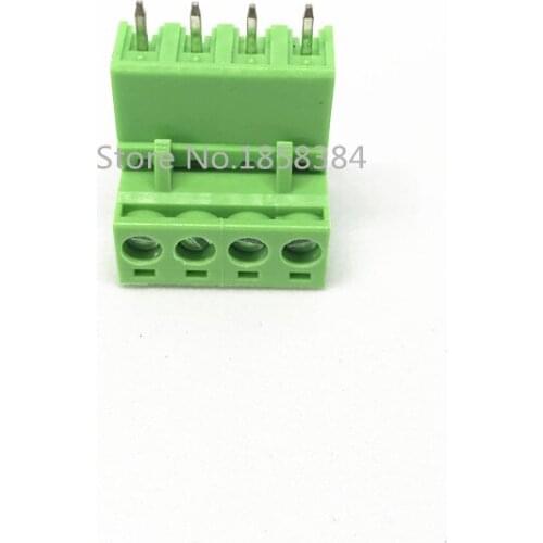 100PCS 2EDG-5.08-4P + 2EDGV-5.08-4P 2EDG 2EDGV 4Pin 5.08mm Straight Pin Plug-in Screw Terminal Block ROHS