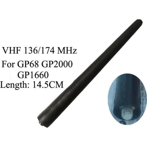 10X VHF Antenna For GP68 GP2000 CP1660 Motorola Radio 14.5CM Length