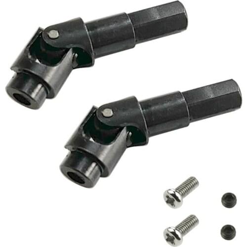 2Pcs Metal Universal Steering Joint Drive Shaft for WPL C14 C24 C34 B24 B36 MN D90 D91 MN99S RC Car Parts Accessories