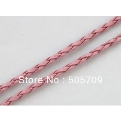 20 Meters of pink artifical leather cord 3mm #22952