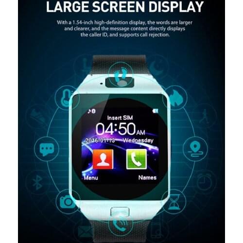 2021 Bluetooth DZ09 Smart Watch Relogio Android smartwatch phone fitness tracker reloj Smart Watches subwoofer women men dz 09