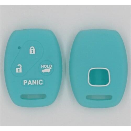3PC * 3 Buttons Silicone Car Key Case for Honda FIT XRV VEZEL CITY JAZZ CIVIC HRV Civic Crider CRV Protector Cover