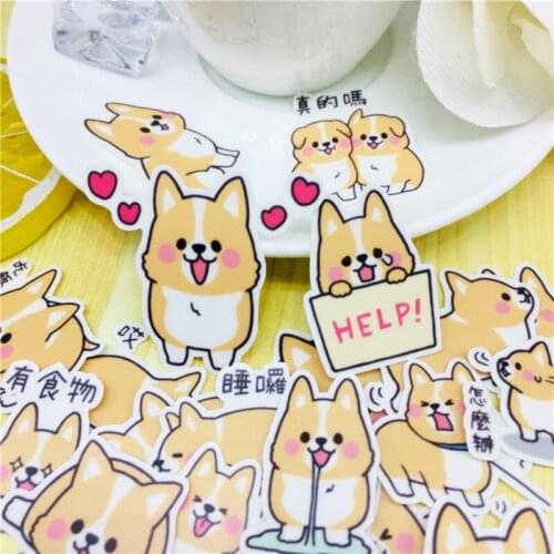 40 pcs Cute text dog Stickers for Car Styling Bike Motorcycle Phone Laptop Travel Luggage Cool Funny Sticker Bomb Decals