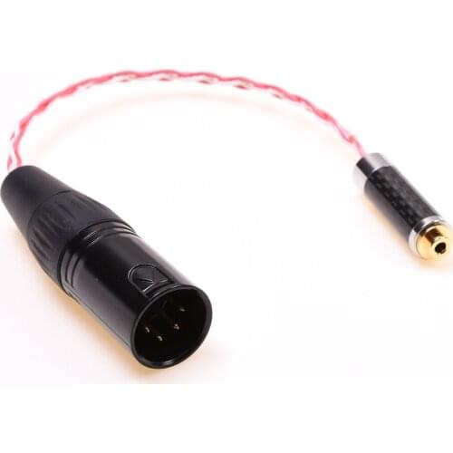 4PIN XLR Male to 2.5mm Female Trrs Balanced Audio Adapter Silver Plated Cable Compatible for Astell&Kern AK240 AK380 FIIO