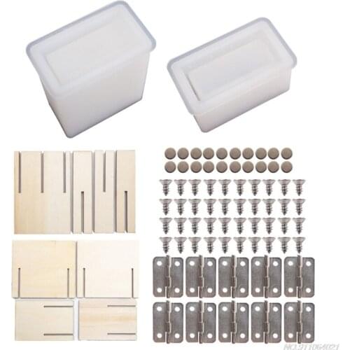 FreeShip 1 Set Cigarette Box Epoxy Resin Mold Cigaret Storage Case Silicone Mould DIY Crafts Soap Plaster Casting Tools Dropship