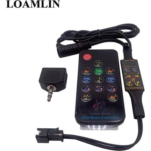 WS2811 WS2812B Bluetooth Led Pixels Music Controller With Infrared 13Keys Remote Controller DC5-24V Max Control 512Pixels