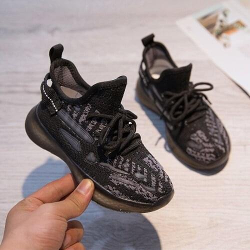 Kids Toddler Sneakers Breathable Mesh Children Shoes Girls Boys Black Lightweight Comfortable Shoes Pink Cute Girls Flats