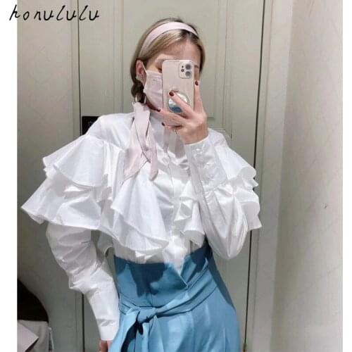 Honululu Stand-up Collar Blouses