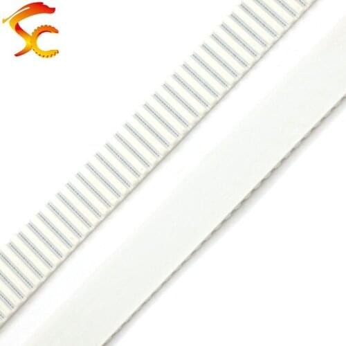 HTD 5M 18MM PU open belt 5M timing belt width 18mm 5M-18MM Polyurethane with steel core Color White (Pitch=5mm)
