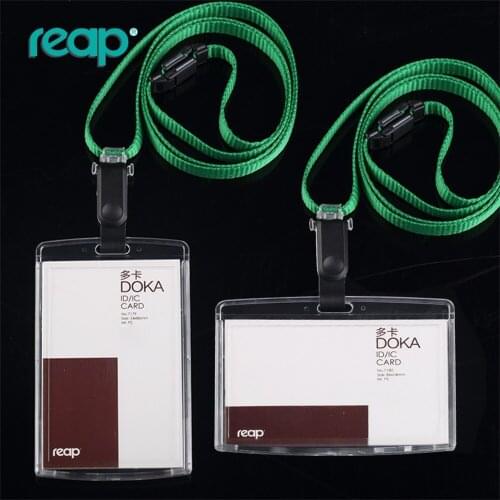 Id Transparent Card holder with muti-color lanyards Exhibition Staff Cards(Standard size 86*54mm)