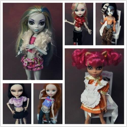 Quality Monstering High Doll Dressing Soft Casual Wear Handmade Clothes Outfit Doll Clothing Set Girl Playing House Toys series3