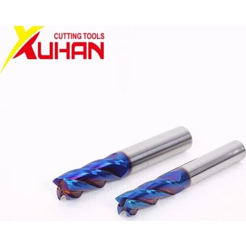 HRC65 4Flute endmills Alloy Coating Tungsten Steel Tool Cnc Maching Endmill XUHAN End mills Milling Machine cutting Tools