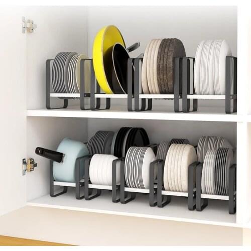Kitchen Rack Non-Slip Thicken Trays Dishes Storage Rack Multifunctional cupboard Closet Storage Box Tableware Drain Station