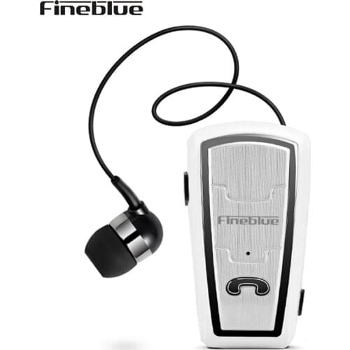 Hot Fineblue FQ208 Stereo Wireless Bluetooth Headphones Earbud Car Driver Earphone Retractable Cable Noise Canceling Headset
