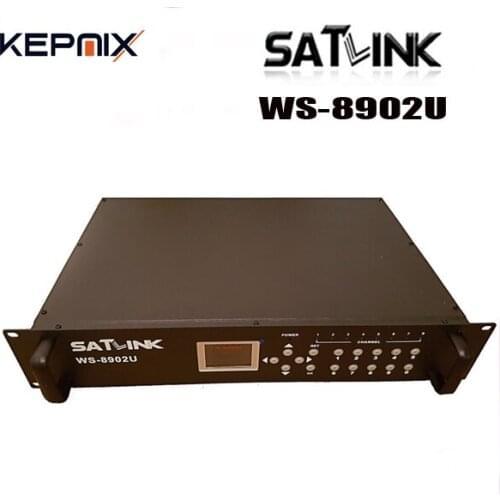 SATLINK WS-8902 DVB-T 8 Route modulator MPEG4 analogue A/V source to DVB-T channel SATLINK WS 8902U WS-6980 7990