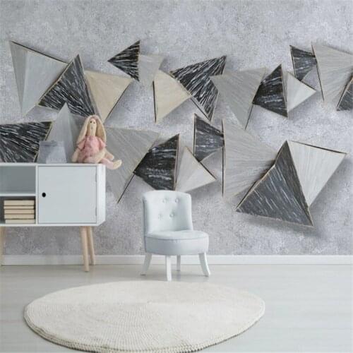 Custom Mural Wallpaper 3d Modern Minimalist Personality Abstract Geometry Background Wall Painting
