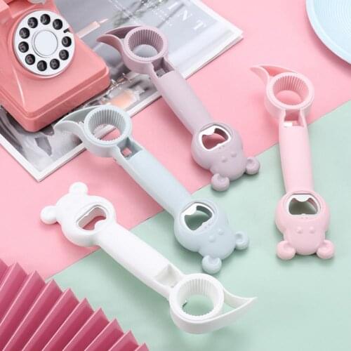 Bottle Opener Multifunctional Four-in-one PP Non-Slip Jars Opener for Kitchen