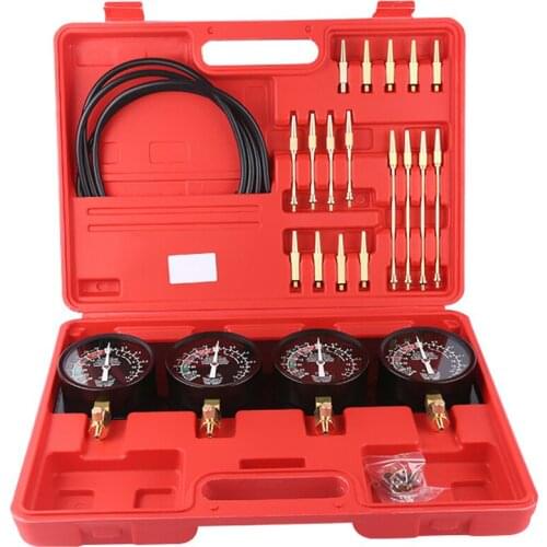 Professional Portable Fuel Vacuum Carburetor Synchronizer Set 4 Gauges Tool Kit For Motorcycle Car Universal Synchronizer